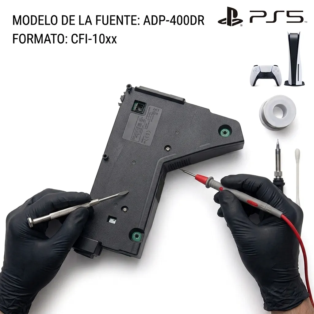 Sustitución de Fuente de Alimentación PS5 (ADP-400DR / CFI-10xx)
