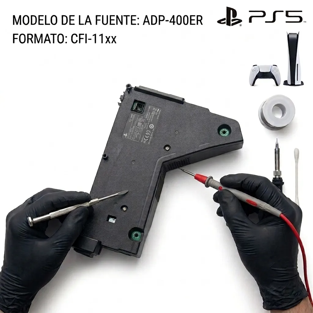 Sustitución de Fuente de Alimentación PS5 (ADP-400ER / CFI-11xx)