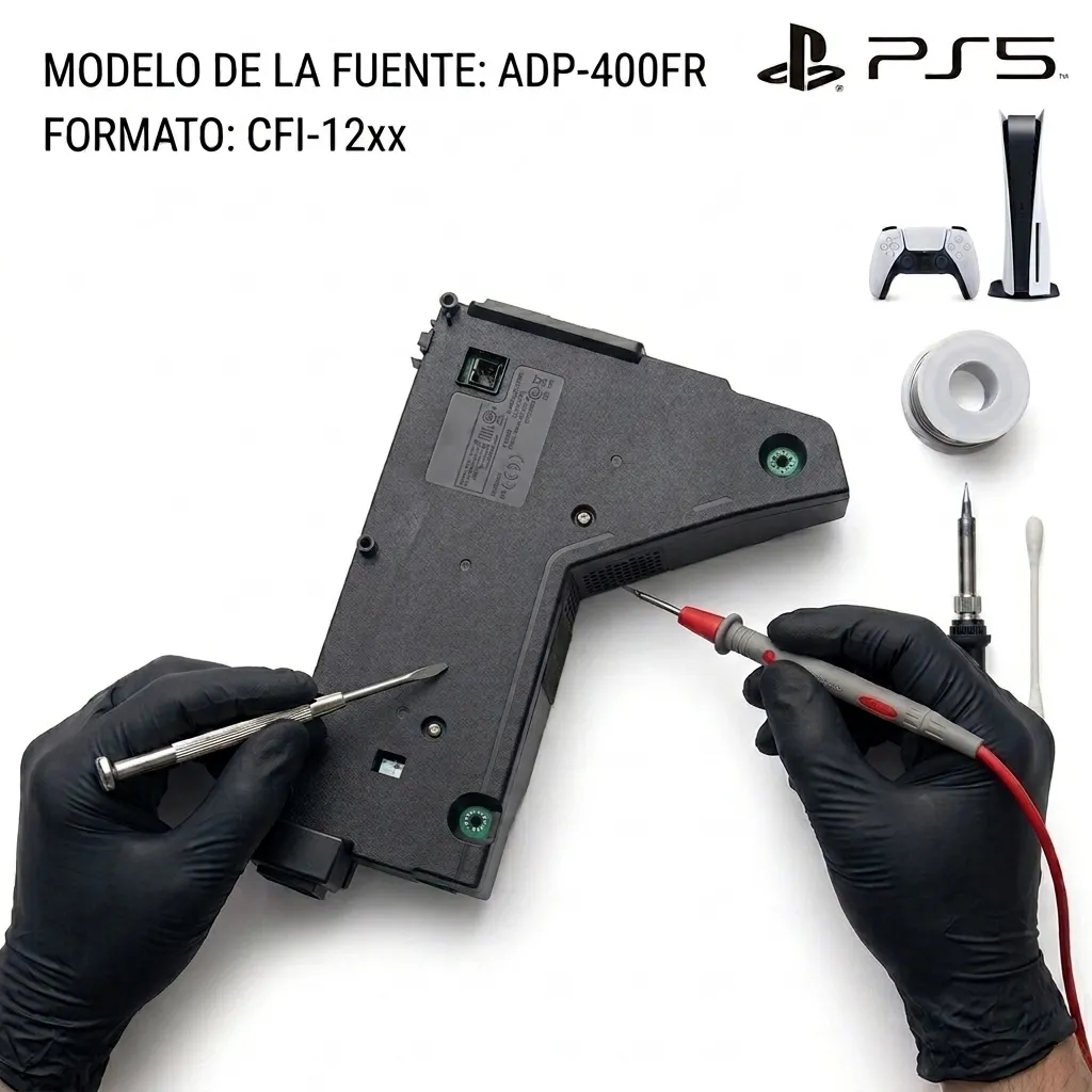 Sustitución de Fuente de Alimentación PS5 (ADP-400FR / CFI-12xx)
