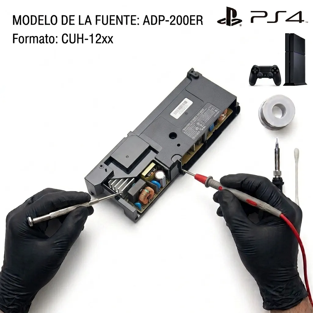 Sustitución de Fuente de Alimentación PS4 (Modelo ADP-200ER / N14-200P1A)