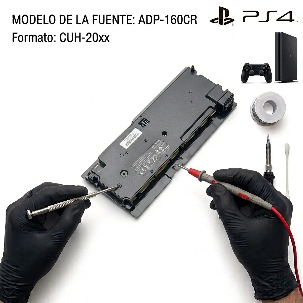 Sustitución de Fuente de Alimentación PS4 Slim (Modelo ADP-160CR / N15-160P1A)