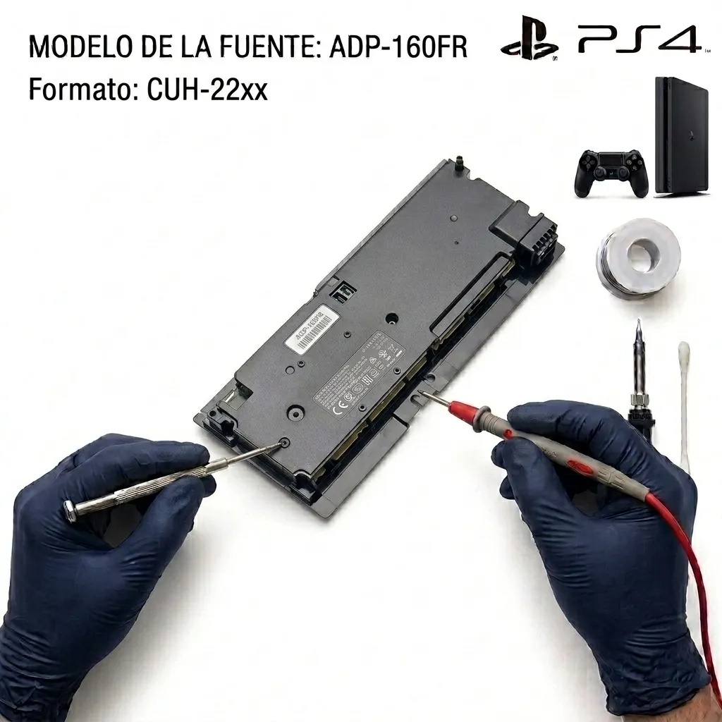 Sustitución de Fuente de Alimentación PS4 Slim (Modelo ADP-160FR / N17-160P1A)