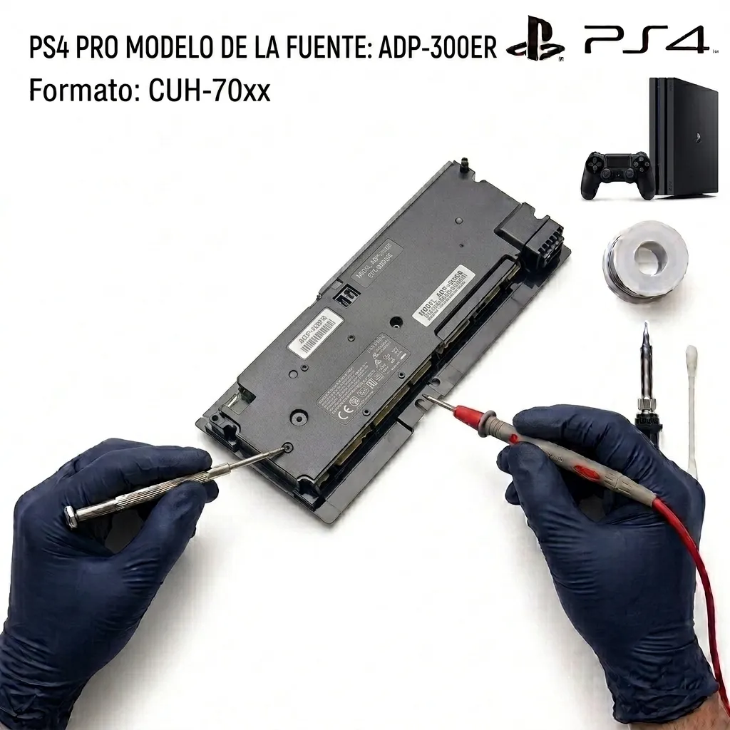 Sustitución de Fuente de Alimentación PS4 Pro (Modelo ADP-300ER / N15-300P1A)