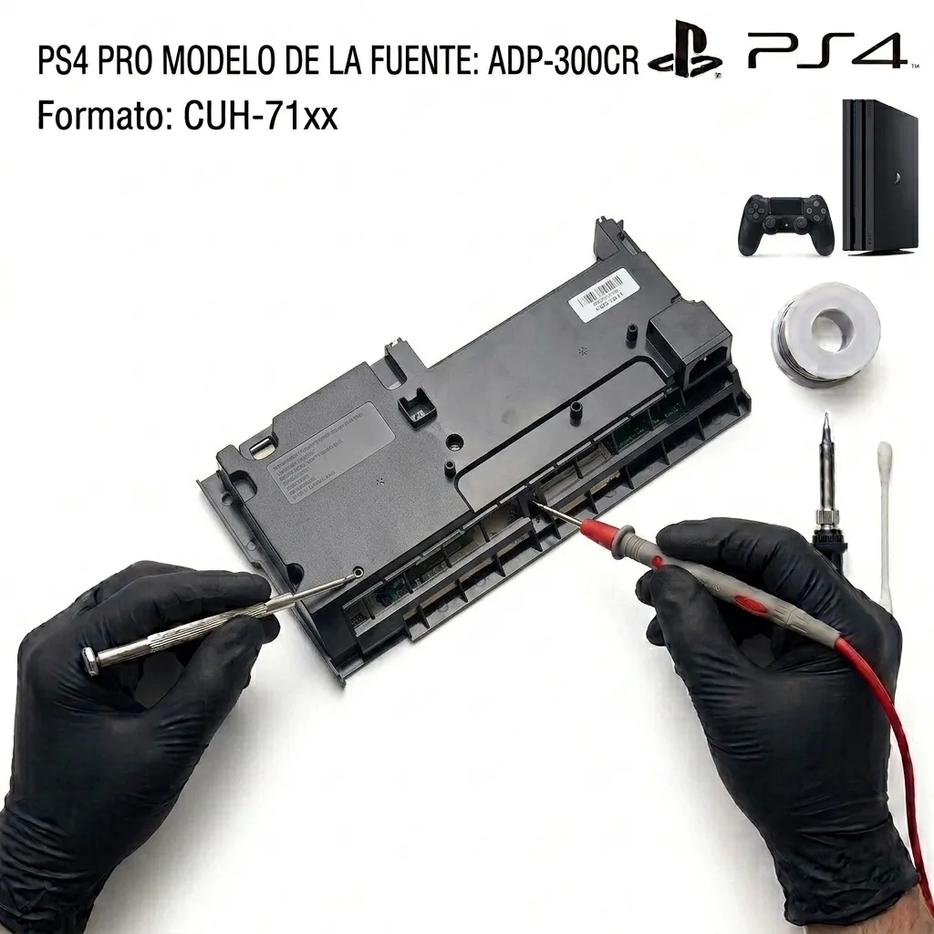 Sustitución de Fuente de Alimentación PS4 Pro (Modelo ADP-300CR / N16-300P1A)